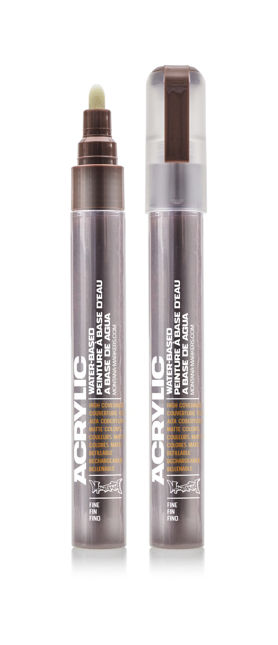 MONTANA-ACRYLIC-MARKER-2MM-SH_BROWN Montana ACRYLIC Marker 2mm Fine