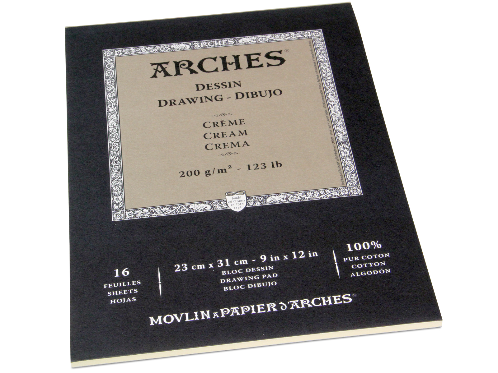 Arches Dessin Cream Drawing Pad 200g