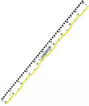 10061 Leniar Plastiklineal weiß 100cm