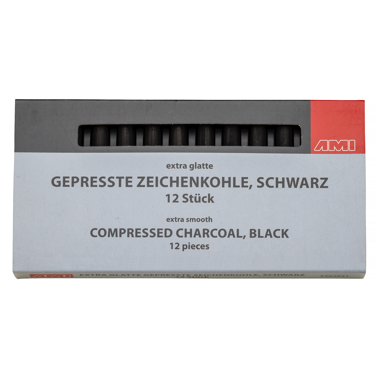 362051 AMI gepresste Zeichenkohle Set 12tlg