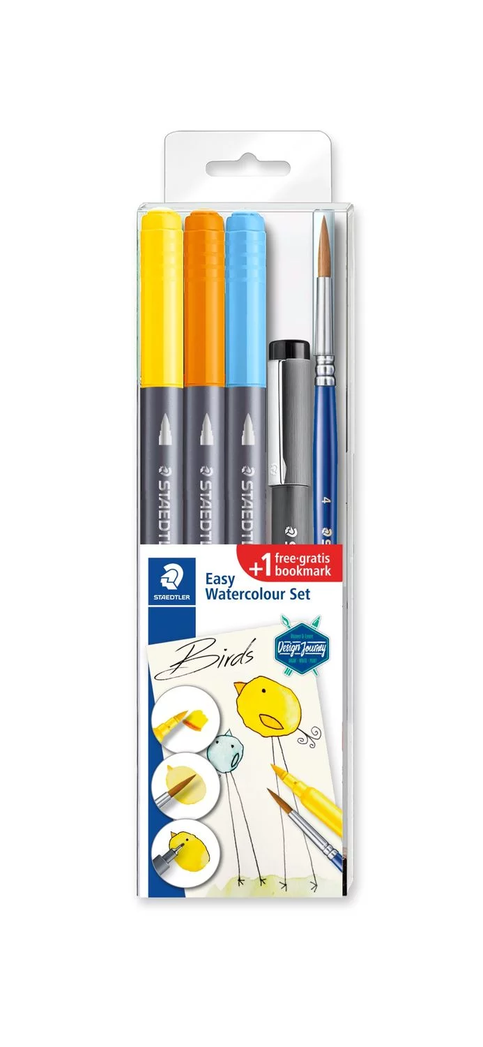 staedtler3000birds Staedtler 3001 Easy Watercolour Set
