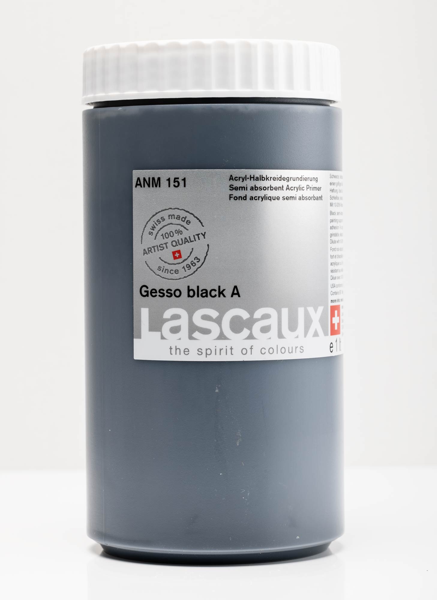Lascaux Gesso black  1 L (2022)
