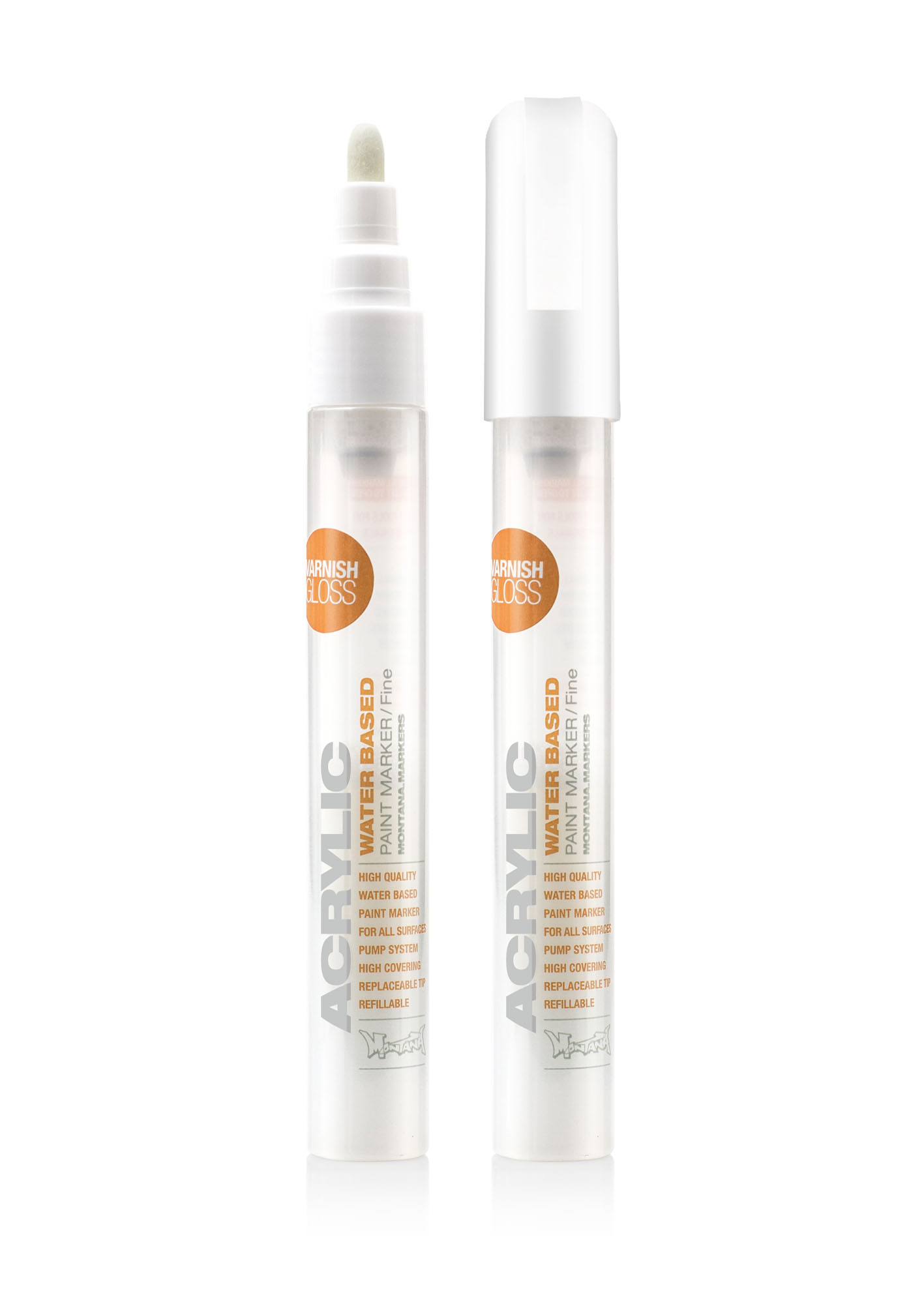 MONTANA-ACRYLIC-MARKER-2MM-VARNISH-GLOSS Montana ACRYLIC Marker Varnish Gloss 2mm Fine